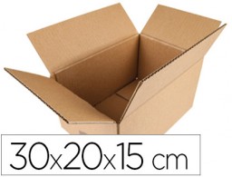 Caja embalaje Q-Connect cartón 5 mm. 300x200x150 mm.